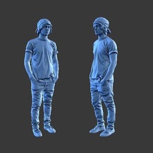 homem a24 arte humano figura 3d print model - Mito3D