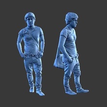 homem a25 arte humano figura 3d print model - Mito3D