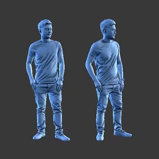 hombre a26 figura diorama Arte humano personaje minifigura cuerpo personas niña hembra 3d print model - Mito3D
