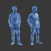 man a27 art human figure 3d print model - Mito3D