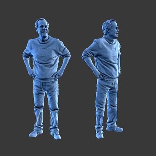 hombre a30 figura diorama Arte humano personaje minifigura cuerpo personas niña hembra 3d print model - Mito3D