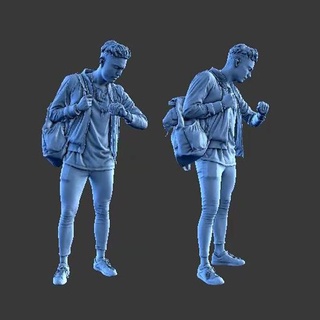 homem a34 figura diorama arte humano personagem minifigura corpo menina fêmea 3d print model - Mito3D