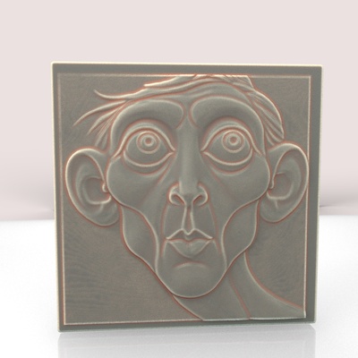 bas relief zahlen stl file 2 kunst 3d modell cnc router linderung drucken büste mauer dekor ventilator skulpturen büsten niedlich drucken frau 3d print model - Mito3D