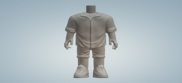 man body 056 funko pop Art 3d print model - Mito3D