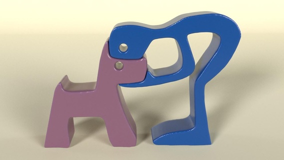 hombre perro 3d print model - Mito3D