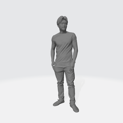 uomo figura in piedi 1 64 3d print model - Mito3D