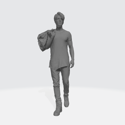homem figura caminhando bolsa 1 64 3d print model - Mito3D