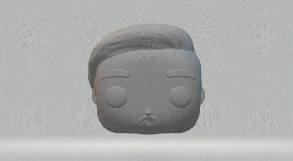 hombre cabeza 027 funko popular 3d print model - Mito3D