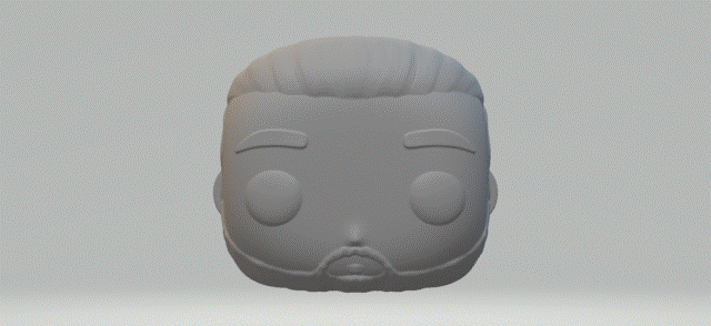 hombre cabeza 074 funko popular Arte 3d print model - Mito3D