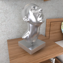adam baş heykel 3d print model - Mito3D
