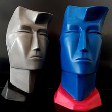 o homem da cabeça de estátua a arte do busto pop art 3d print model - Mito3D