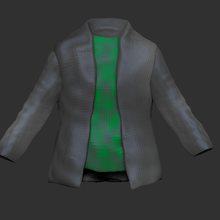 hombre chaqueta t shirt Moda combinar 3d print model - Mito3D
