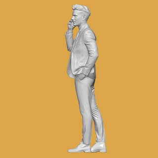 hombre móvil diorama diorama hombre célula fundido presión 1 64 cuerpo 1 64 1 32 1 24 Bosquejo miniatura humano miniaturas figuritas 3d print model - Mito3D