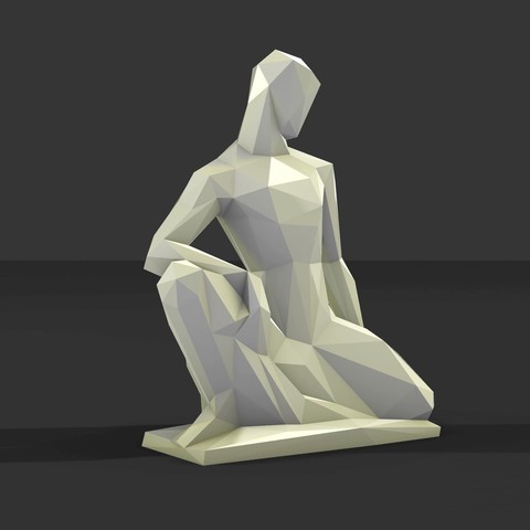 Mann-pose 1 Kunst 3D print model - Mito3D