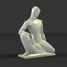 el hombre pose 1 arte 3d print model - Mito3D