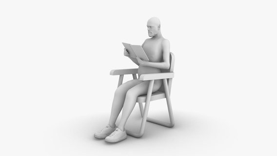 man reading 3d print model - Mito3D