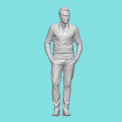 adam ayakta durmak insanlar karakter diyorama sanat döküm 1 64 vücut 32 model minyatür insan minyatürler figürinler 3d print model - Mito3D