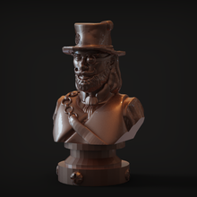 homme steampunk style art buste 3d print model - Mito3D
