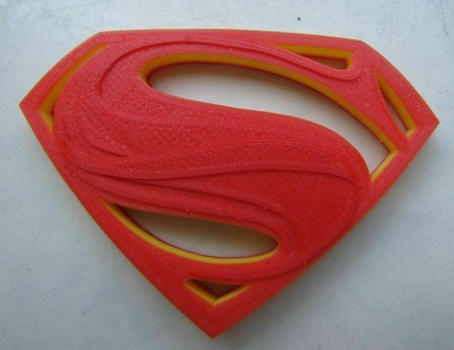 man steel superman logo logo man steel movie pendant superman gadget  3d print model - Mito3D