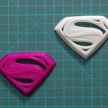 man steel superman logo various 3d print model - Mito3D