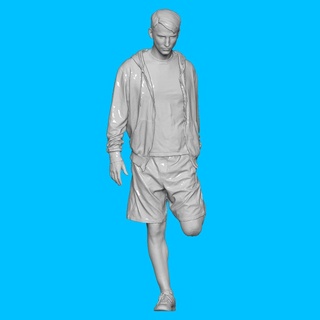 hombre extensión diorama diorama hombre corriendo fundido presión 1 64 cuerpo 1 64 1 32 1 24 Bosquejo miniatura humano miniaturas figuritas 3d print model - Mito3D