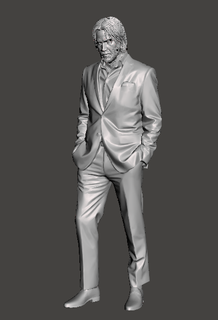 homem terno 1 64 figura humano 3d print model - Mito3D