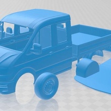 adam tge l1 2017 mürettebat taksi platform yazdırılabilir kamyon yuva ölçülü Tamiya rc miniz radyo kontrol hobi 3d print model - Mito3D