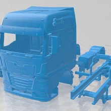 homme tgx 2020 imprimable camion Jeu fente scalextric tamiya rc miniz loisir micro 3d print model - Mito3D