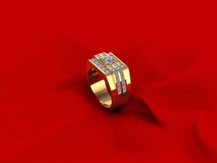 homme mariage diamant bague r8 pendentif bijoux maman solitaire Budha Collier boucle d'oreille 3d impression imprimable art 3d print model - Mito3D