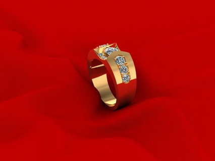 homme mariage diamant bague r9 pendentif bijoux maman solitaire Budha Collier boucle d'oreille 3d impression imprimable art 3d print model - Mito3D