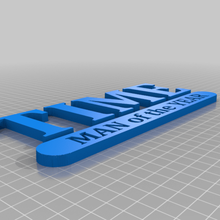 man year - mirror sticker decor 3d print model - Mito3D