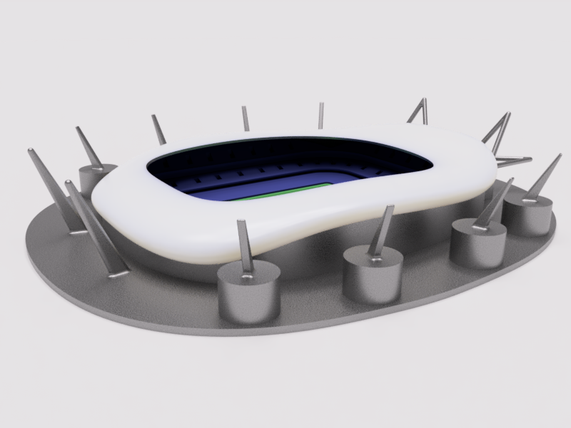 Manchester Kent etihad stadyum 3D print model - Mito3D