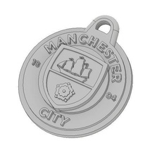 manchester city fc keychain various sports premier league keychains football club soccer mcfc 3d print model - Mito3D