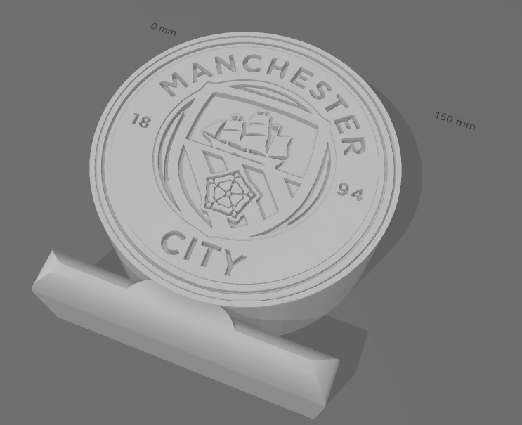 Manchester Stadt Lampe LED 3D print model - Mito3D