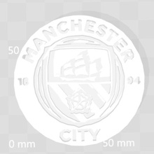 manchester city logo sanat mancherster futbol Fransa 3d print model - Mito3D
