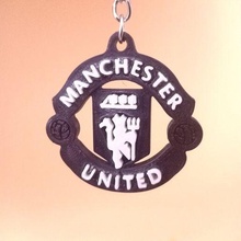 manchester united 3d logo jewelry manchester united manchester united logo football soccer 3d logo 3d printed logo