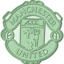 manchester united cookie cutter tool 3d print model - Mito3D