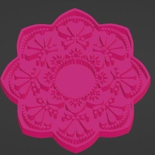 mandala support harmony seal marker decoration mold stamp 3d print model - Mito3D