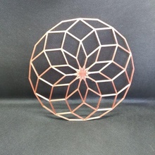 mandala duvar dekorasyon Zen iç çiçek Zenitude geometri geometrik 3d print model - Mito3D
