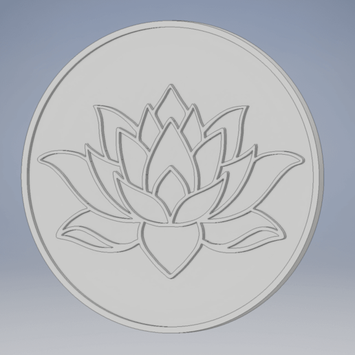 Mandala Untersetzer Kunst Gelb lila Grün spirituell Blume 3D print model - Mito3D