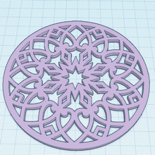 mandala symbole symbolisme géométrie symétrie méditation Zen 3d print model - Mito3D