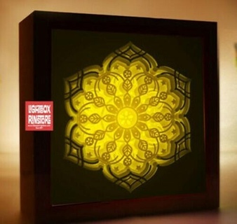 mandala 1 light box Home lightbox lamp 3d print model - Mito3D