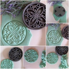 mandala 3 clay cutter jewelry earring cutters art earrings cookie 3d print model - Mito3D