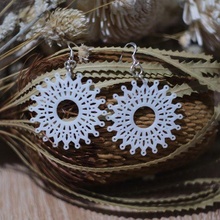 mandala earrings 59 fashion earring star chandelier flower gift jewelry circle 3d print model - Mito3D