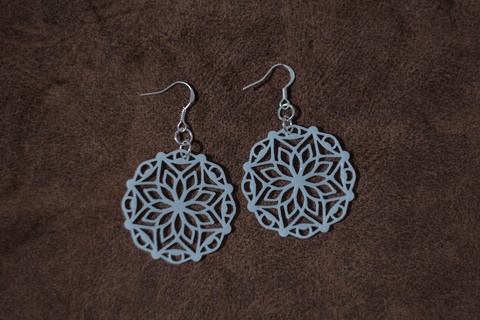 mandala earrings 65 mandala star geometric earring flower snowflake elegant gift mother girly sls fdm jewelry fashion fancy 
