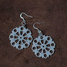 mandala earrings 68 jewelry star geometric earring flower floral elegant gift mother girly sls fdm fashion fancy 3d print model - Mito3D
