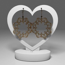 mandala earrings 72 fashion floral elegant gift jewelry handmade resin girl 3d print model - Mito3D