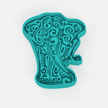 mandala elefante vintage cortador de cookie a casa sharp 3d print model - Mito3D