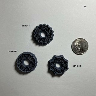 mandala flower imprint clay cutter polymer - batch 1 Jewelry resin 3d print model - Mito3D