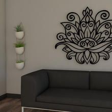 mandala flower wallart 6 art wall 3d print model - Mito3D